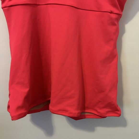AquaShape Tankini Swimsuit Womens XL Red Draped Top High Waist Bottom Set - Picture 5 of 15